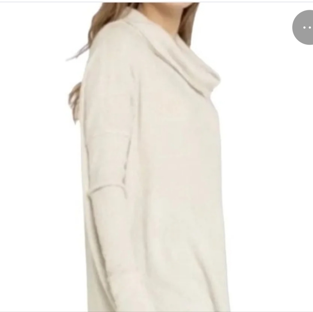 NWT Free People Juicy Long Sleeve Waffle Knit Thermal Shirt Color Stone Cold - Picture 3 of 10
